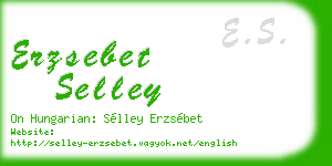 erzsebet selley business card